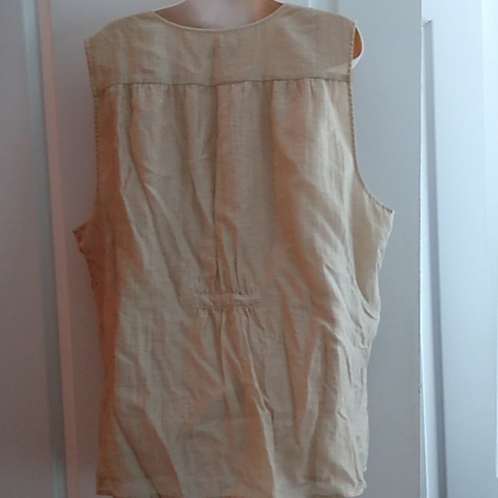 Coldwater Creek beaded blouse vest XL 18 - Picture 5 of 5